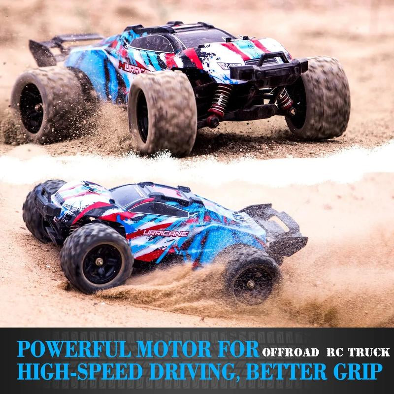 1:8 1:18 High Speed Remote Control Car ,4WD RC Driving Toy Cars for Boy, 40/45 Km/H Off-Road RC Truck, Monster Truck Includes 2 Rechargeable Batteries, 11 12 13 Year Old Girls Boys Gifts RC Cars Adults