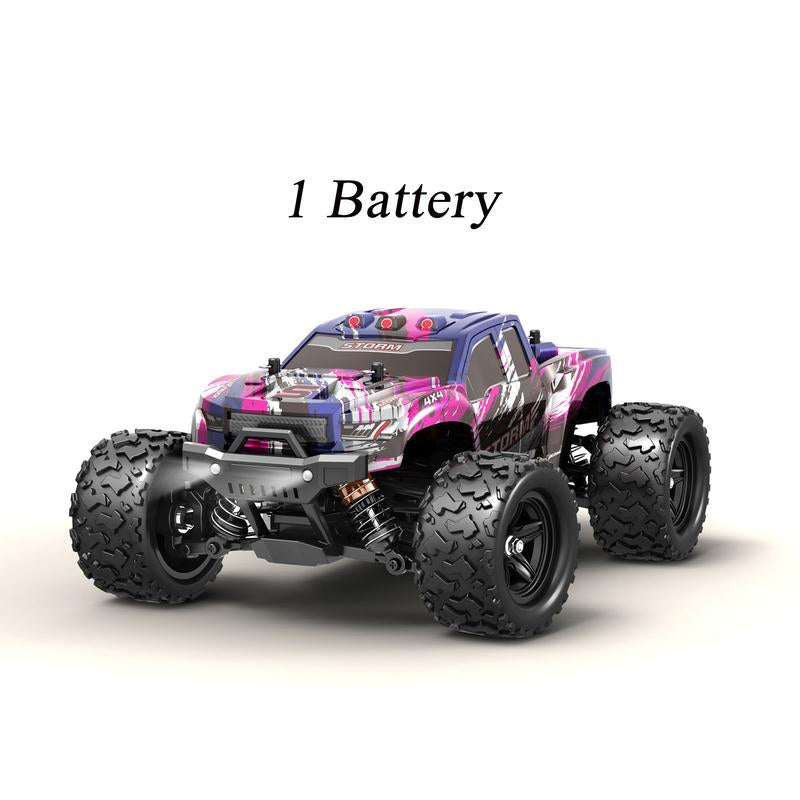 1:8 1:18 High Speed Remote Control Car ,4WD RC Driving Toy Cars for Boy, 40/45 Km/H Off-Road RC Truck, Monster Truck Includes 2 Rechargeable Batteries, 11 12 13 Year Old Girls Boys Gifts RC Cars Adults