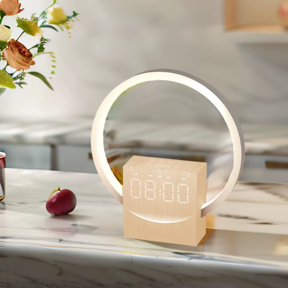 Sunrise Simulation Alarm Clock with Bluetooth Speaker White Noise Machine LED Desk Night Light Home Office Decor for Bedroom