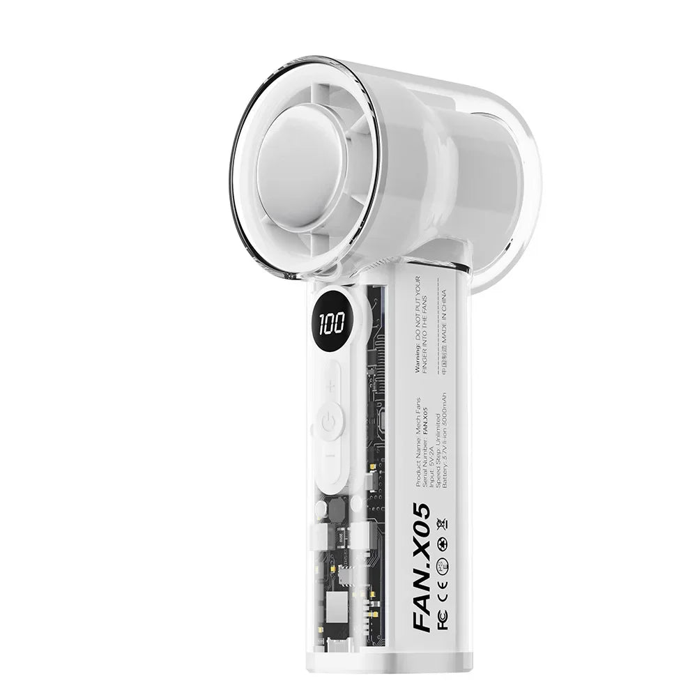 CoolBreeze™ Foldable Mini Fan: Portable & Rechargeable