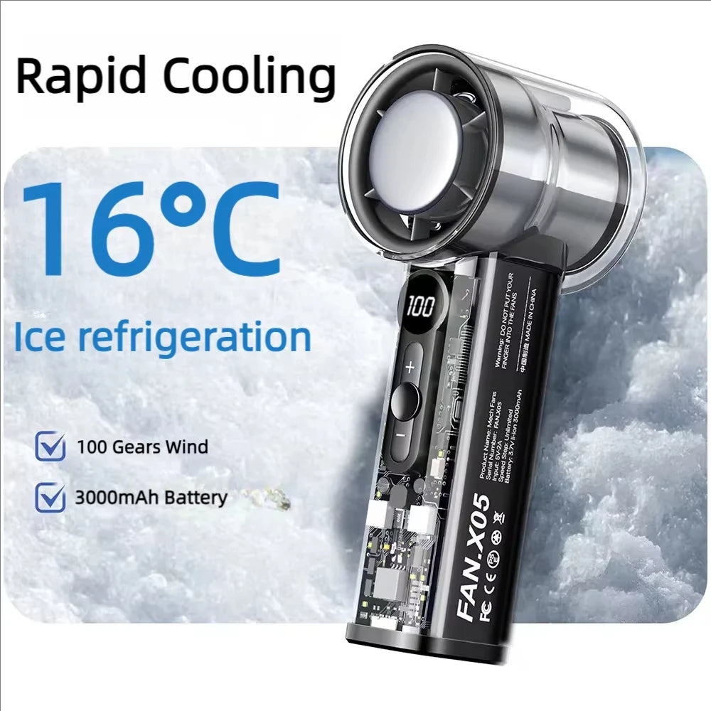 CoolBreeze™ Foldable Mini Fan: Portable & Rechargeable