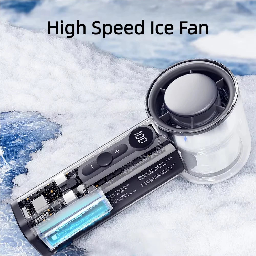 CoolBreeze™ Foldable Mini Fan: Portable & Rechargeable
