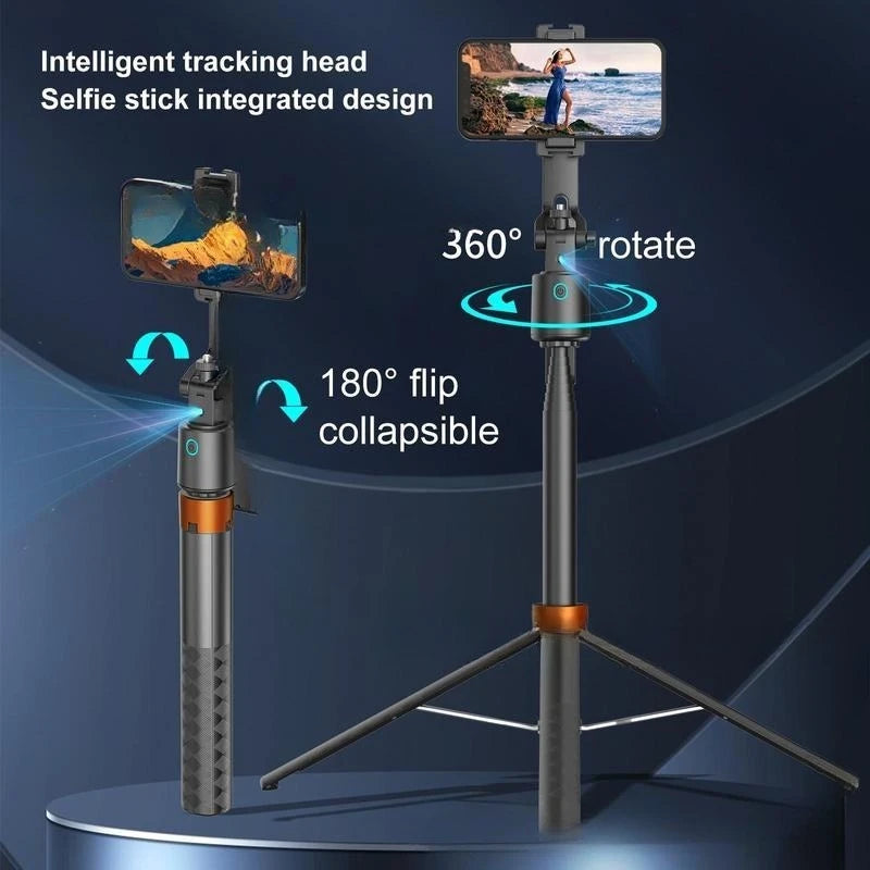 TrackShot™ Smart Face-Tracking Tripod with Integrated Fill Lights