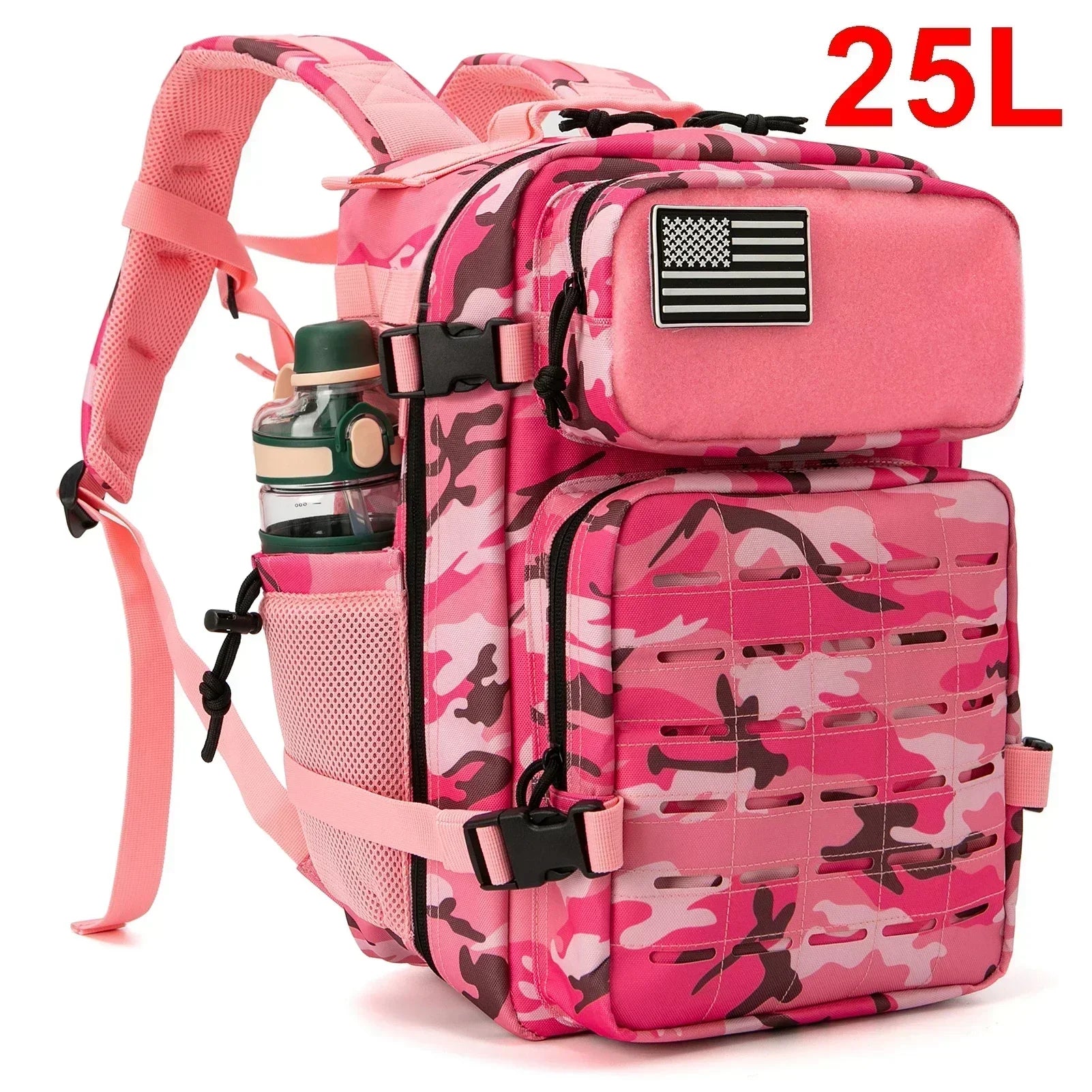 25-45L Tactical Pro Backpack: Rugged Outdoor & Gym Rucksack