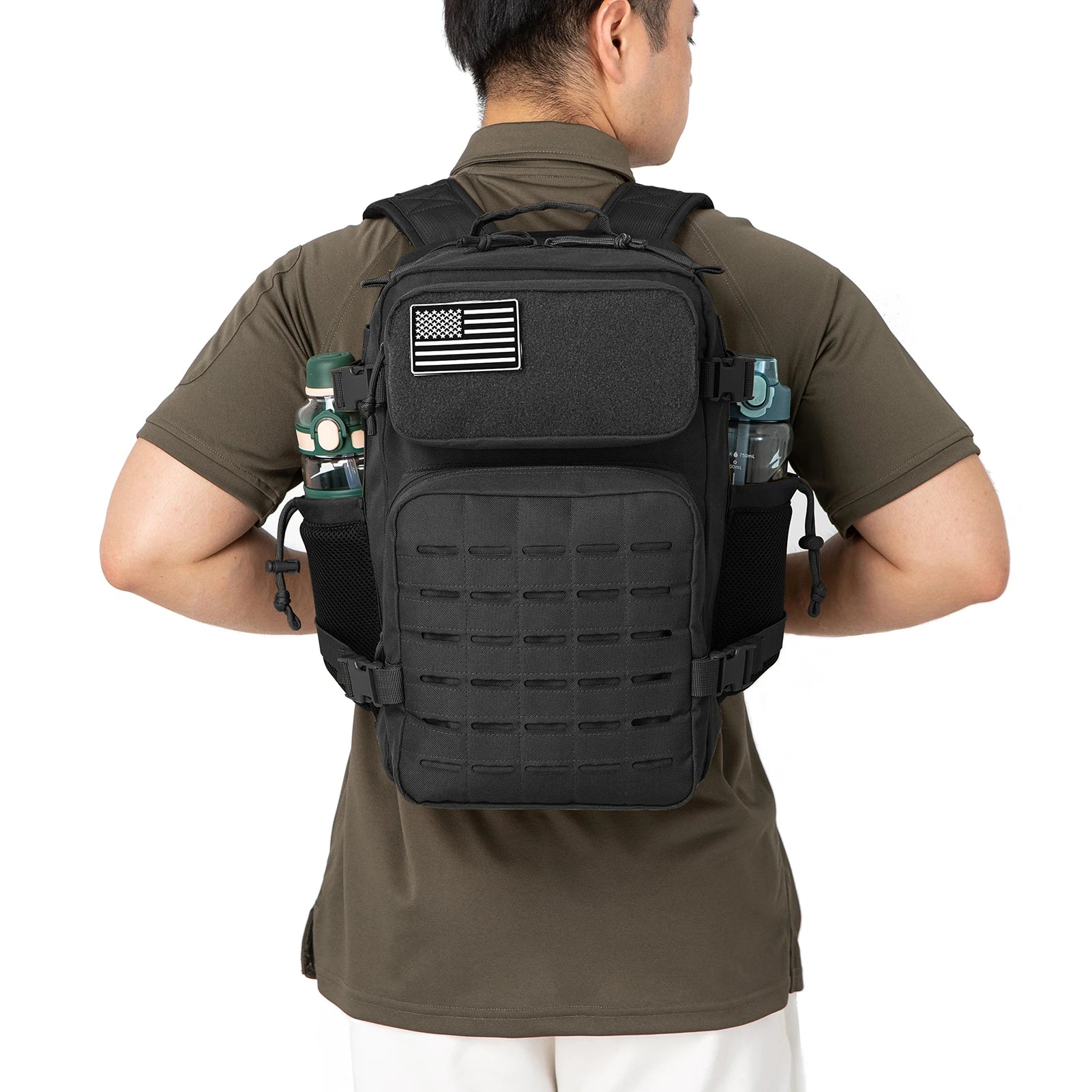 25-45L Tactical Pro Backpack: Rugged Outdoor & Gym Rucksack