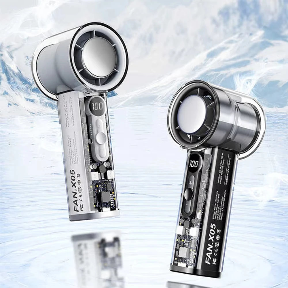 CoolBreeze™ Foldable Mini Fan: Portable & Rechargeable