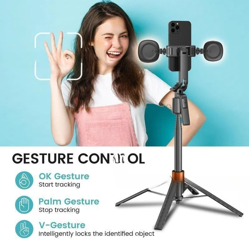TrackShot™ Smart Face-Tracking Tripod with Integrated Fill Lights