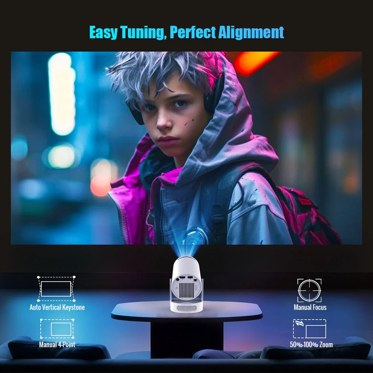 Ocular Magcubic Mini Projector: 4K Support & Smart Android TV