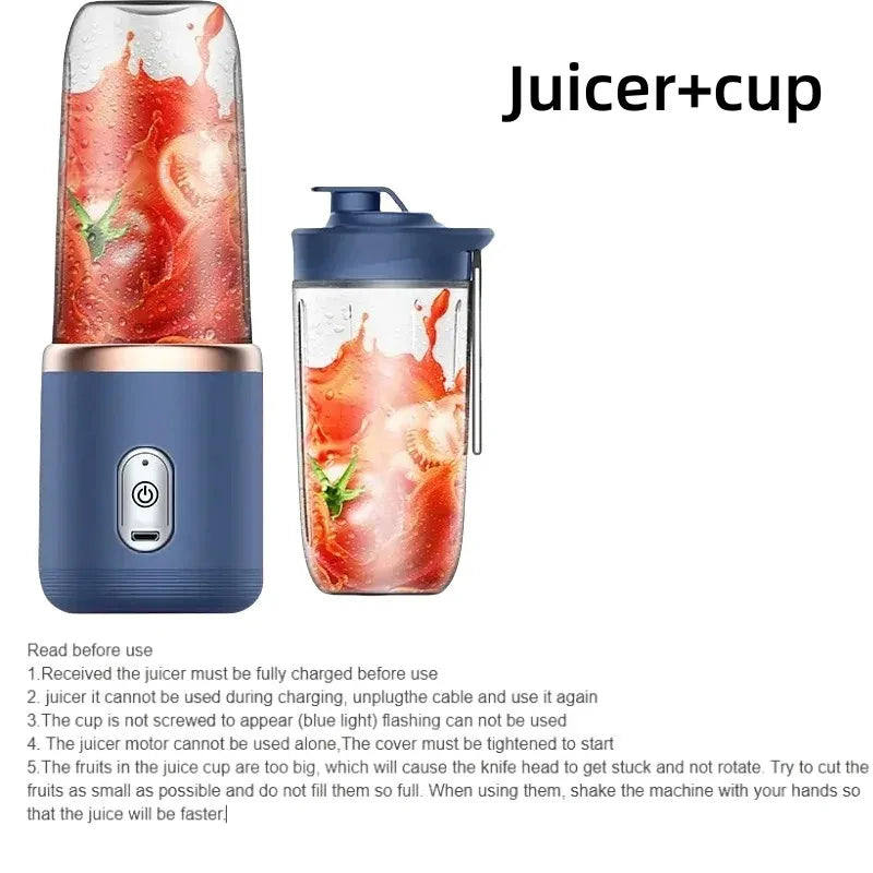Portable 400ml USB Electric Blender & Travel Juicer