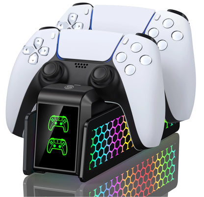 Bee'S Nest for PS5/PS5 Slim/Ps5 PRO  FC401 Dual Fast Controller Charger for PS5 Dualsense/Dualsense Edge Gamepad
