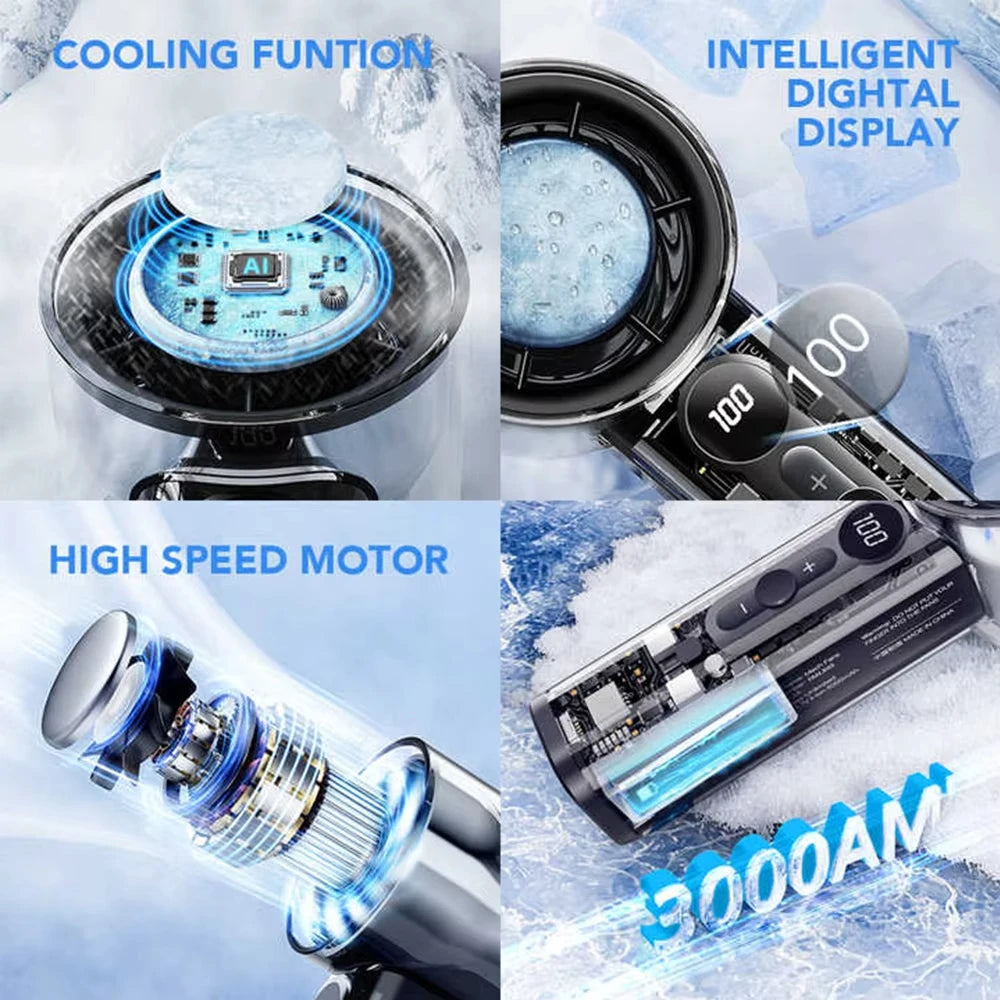 CoolBreeze™ Foldable Mini Fan: Portable & Rechargeable