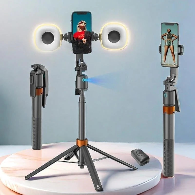TrackShot™ Smart Face-Tracking Tripod with Integrated Fill Lights