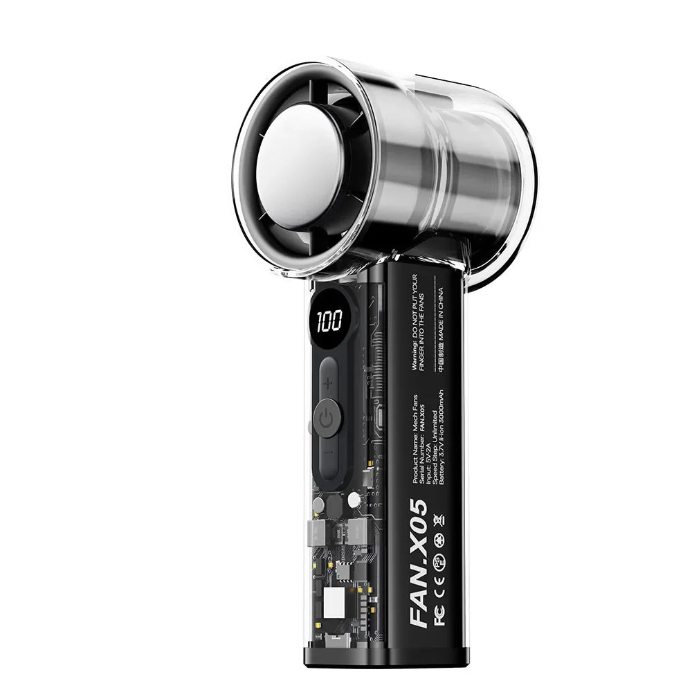 CoolBreeze™ Foldable Mini Fan: Portable & Rechargeable