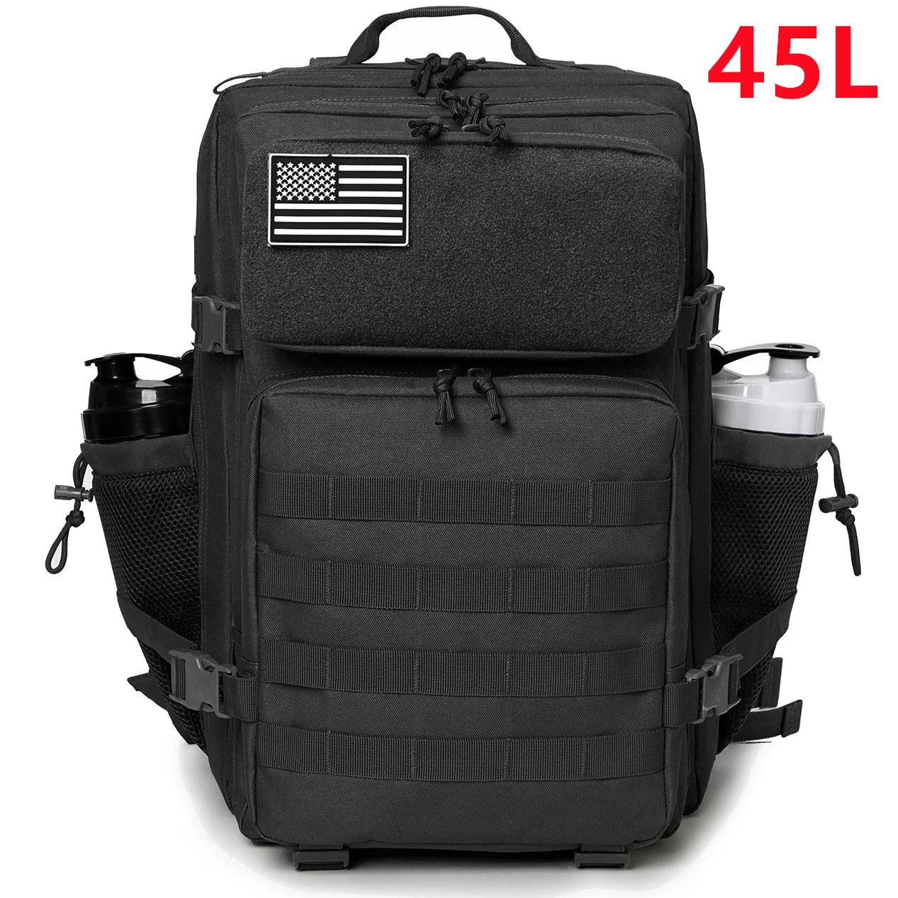 25-45L Tactical Pro Backpack: Rugged Outdoor & Gym Rucksack