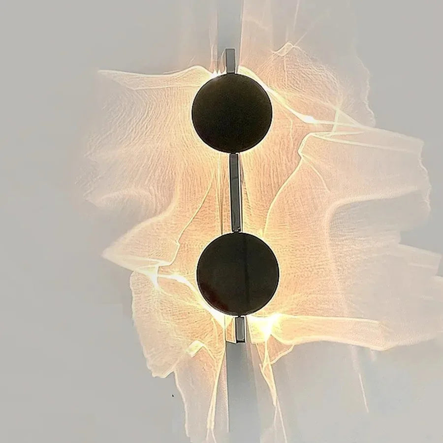 FlowLuxe™ Ripple Wall Light: Modern Artistic RGB Ambient Lamp