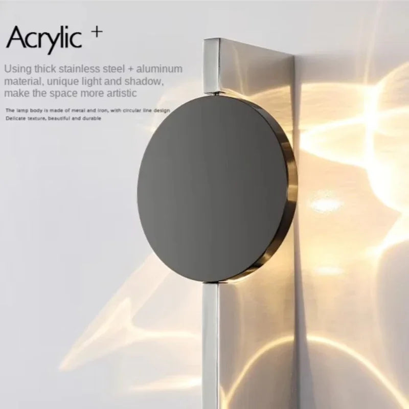 FlowLuxe™ Ripple Wall Light: Modern Artistic RGB Ambient Lamp