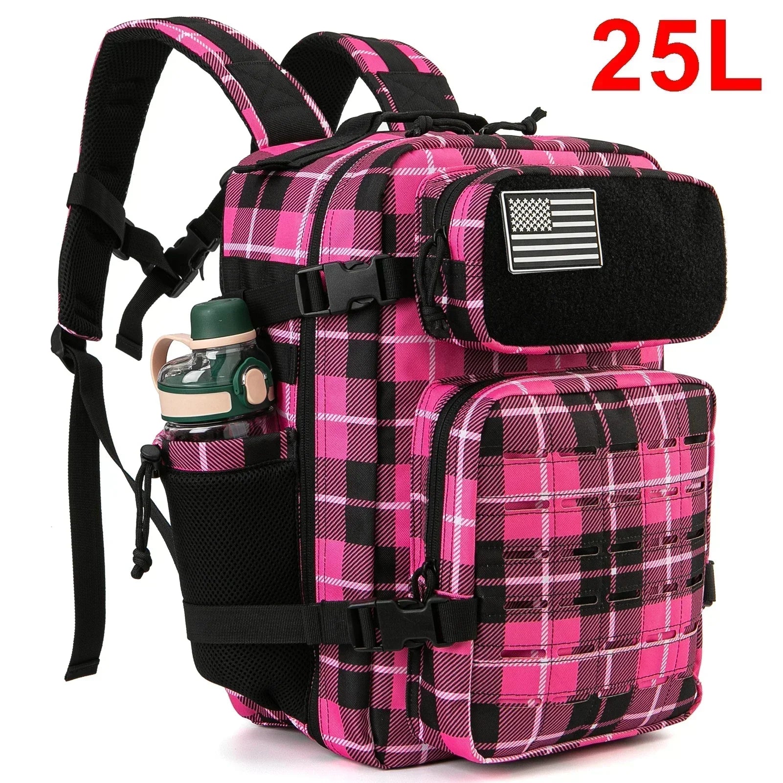 25-45L Tactical Pro Backpack: Rugged Outdoor & Gym Rucksack