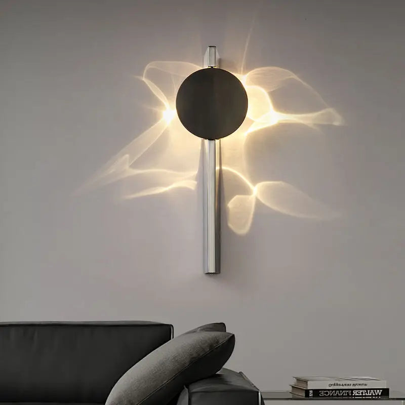 FlowLuxe™ Ripple Wall Light: Modern Artistic RGB Ambient Lamp