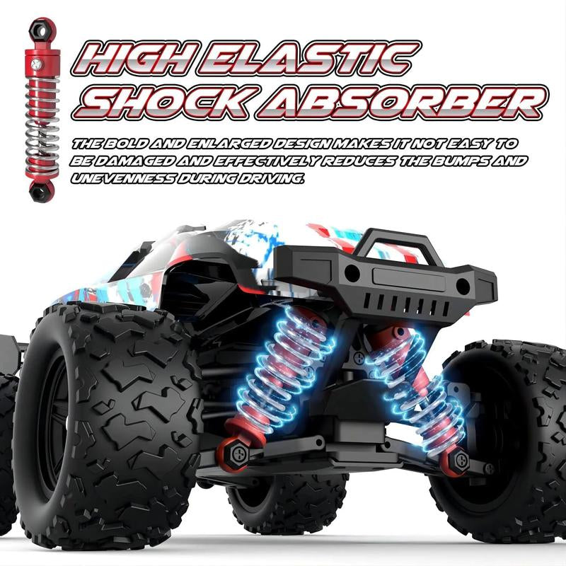 1:8 1:18 High Speed Remote Control Car ,4WD RC Driving Toy Cars for Boy, 40/45 Km/H Off-Road RC Truck, Monster Truck Includes 2 Rechargeable Batteries, 11 12 13 Year Old Girls Boys Gifts RC Cars Adults