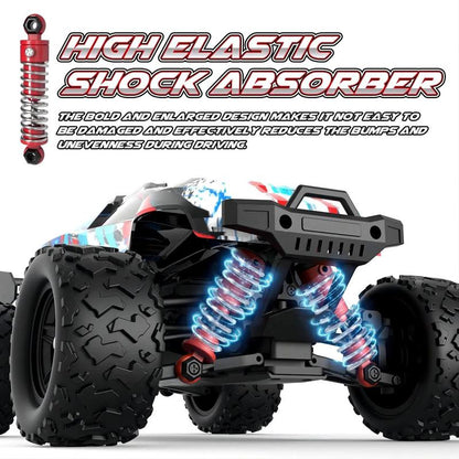 1:8 1:18 High Speed Remote Control Car ,4WD RC Driving Toy Cars for Boy, 40/45 Km/H Off-Road RC Truck, Monster Truck Includes 2 Rechargeable Batteries, 11 12 13 Year Old Girls Boys Gifts RC Cars Adults