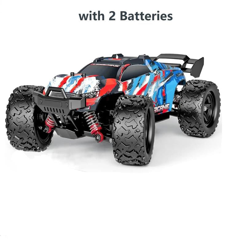 1:8 1:18 High Speed Remote Control Car ,4WD RC Driving Toy Cars for Boy, 40/45 Km/H Off-Road RC Truck, Monster Truck Includes 2 Rechargeable Batteries, 11 12 13 Year Old Girls Boys Gifts RC Cars Adults