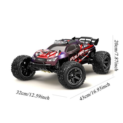1:8 1:18 High Speed Remote Control Car ,4WD RC Driving Toy Cars for Boy, 40/45 Km/H Off-Road RC Truck, Monster Truck Includes 2 Rechargeable Batteries, 11 12 13 Year Old Girls Boys Gifts RC Cars Adults
