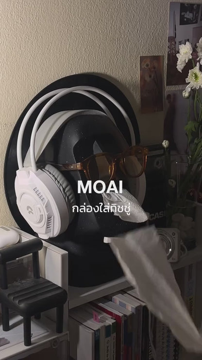 Tissue Creative Paper Box Tissue Box Easter Island Boulder Statue Personality Stone Sculpture Home Tissue Holder Napkin Box